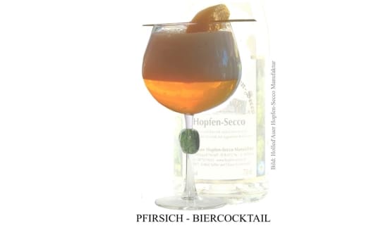 Pfirsich Biercocktail