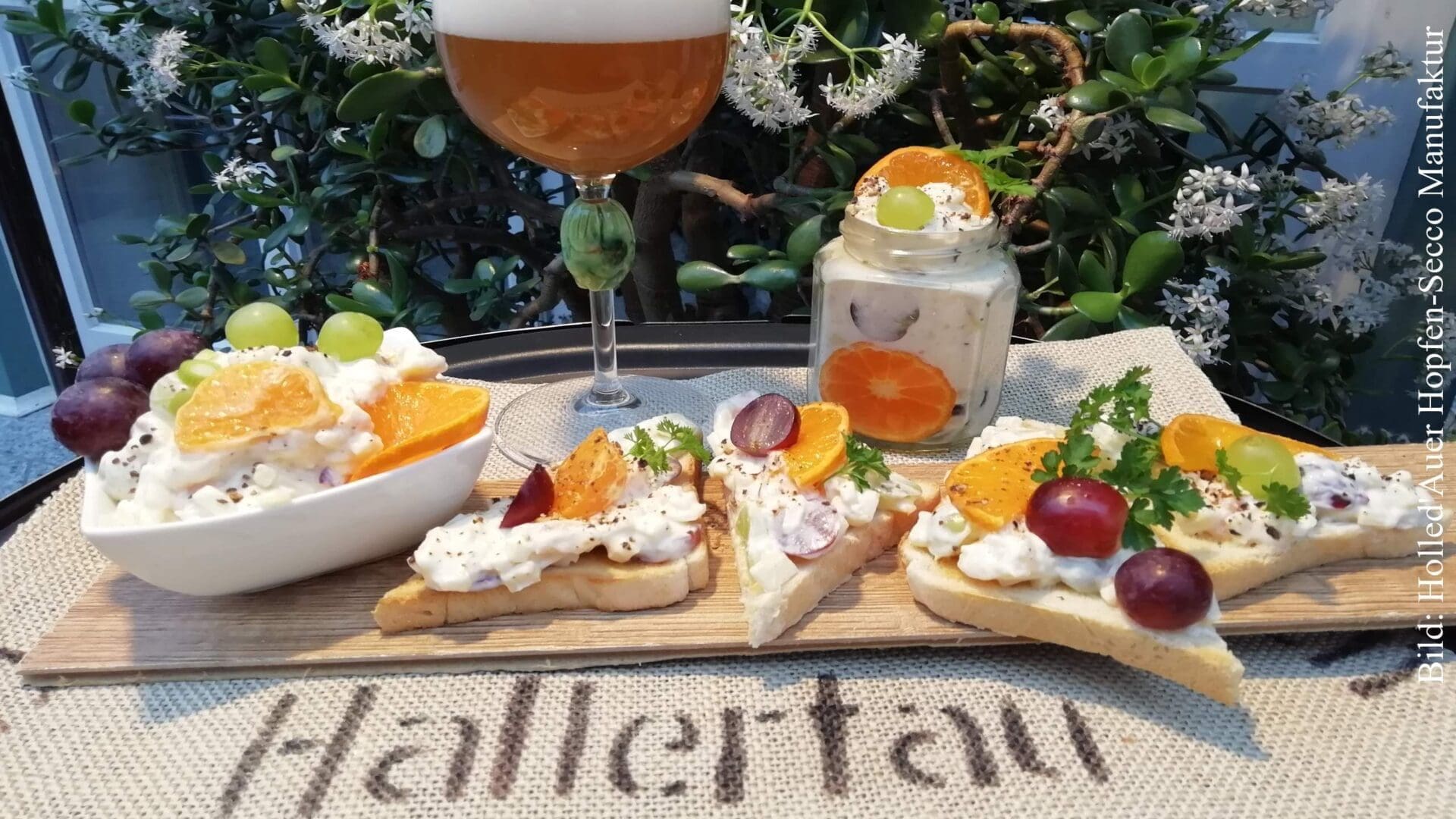 Mandarinen Aufstrich für Fingerfood