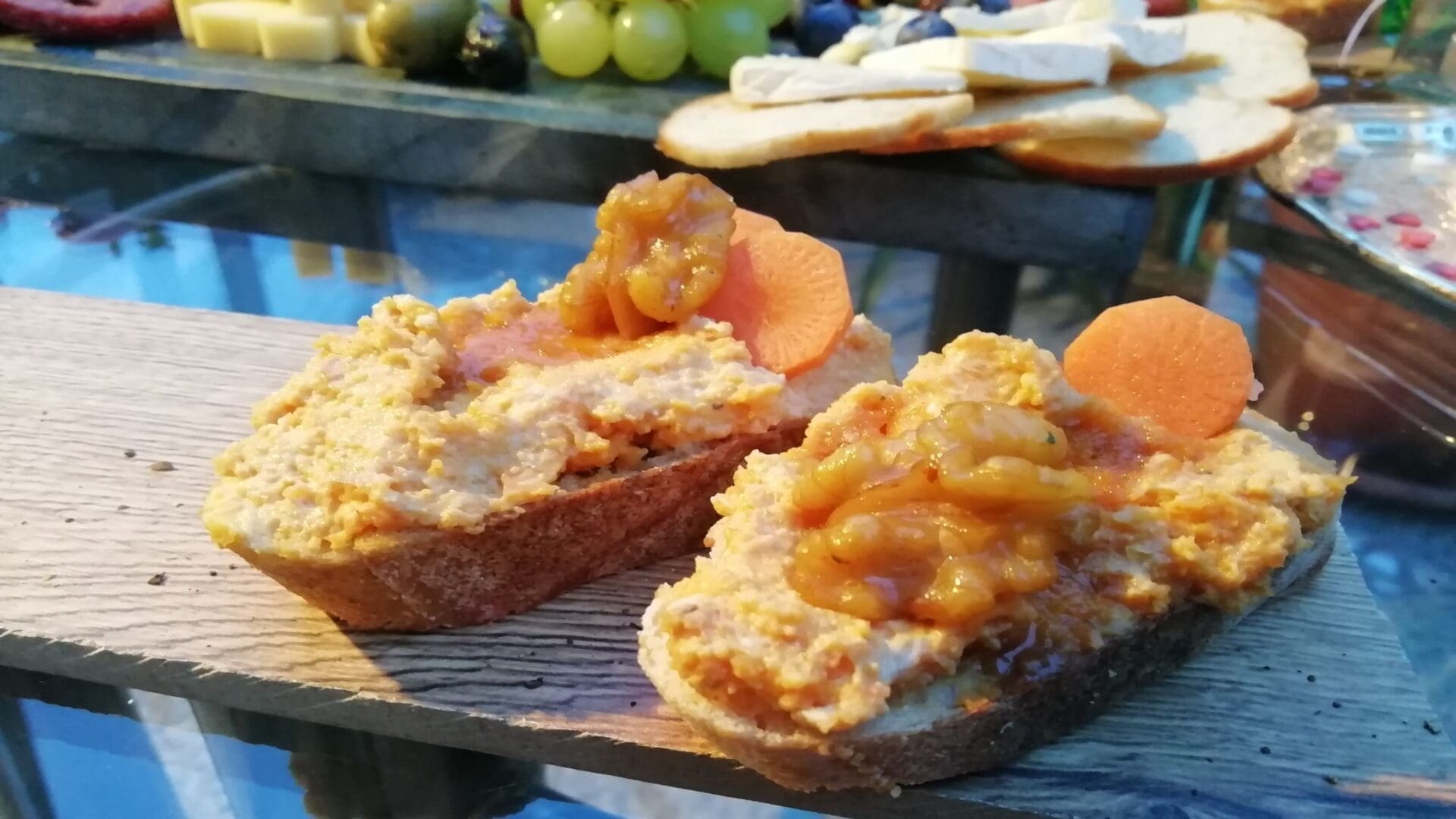 elbe Rübe Aufstrich Fingerfood Canapes