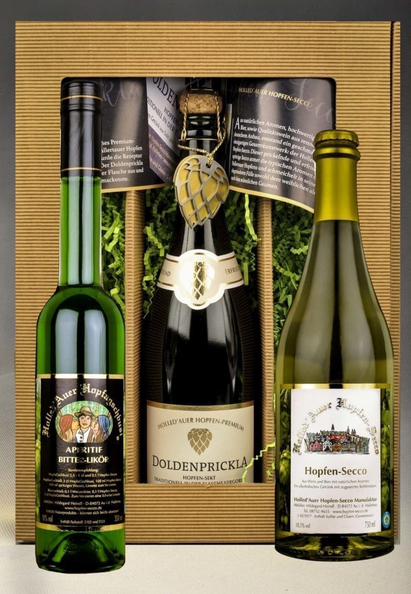 Hopfen-Secco mit Hopfen-Likör und Sekt